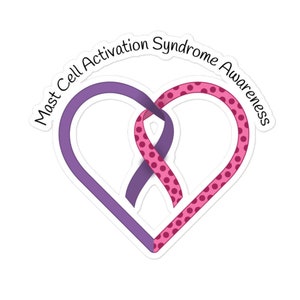 MCAS Awareness Sticker, Mast Cell Activation Syndrome, MCAD Awareness, Chronic Illness, Spoonie Sticker, Kiss Cut Sticker, EDS, Pots