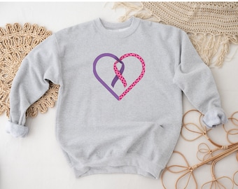 MCAS Ribbon Awareness Sweatshirt, Mast Cell Syndrome Shirt, Chronic Illness Awareness Shirt, Invisible Illness Awareness Shirt, Rare