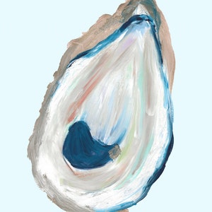 Oyster Painting Water Color Hand Painted Digital Format