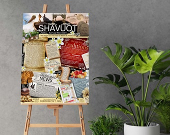 Shavuot (Pentecost) Foam Core Poster | Bible Feast Decoration