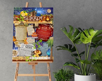 Sukkot Poster | Tabernacles Feast, Bible Wall Art