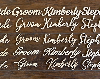 Custom Wooden Place Names | Wedding Place Setting | Wood Place Card | Wedding Table Décor | Wedding Favor | Wedding Placecards | Party Decor