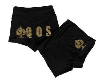 QoS-Shorts – Booty-Shorts nur für Queen of Spades Yoga-Shorts