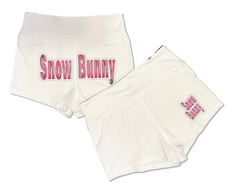 Shorts Snow Bunny - Booty Shorts Lifestyle Yoga Shorts Strumpfhose