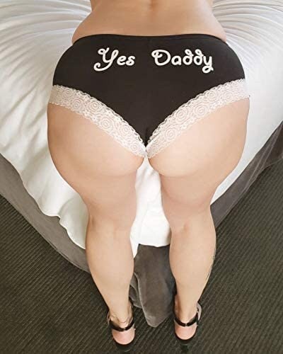 Yes, Daddy Squeeze Me SEXY Cute Funny BD Low Mid short Panties Underwear