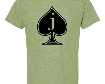 jack of Spades Shirt front print with joS Symbol by SpadesCastle show support for QOS