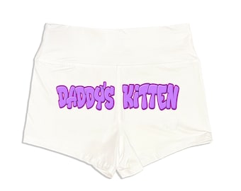 Daddy's Kitten Shorts - Booty Shorts Lifestyle Yoga Shorts Strumpfhose