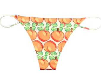 Peach Thong Panty for Peachy Nice Booty | Big Butt Sexy PAWG GYAT