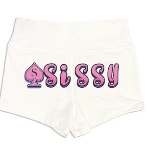 Sissy Shorts mit Pik S für sissy of spades - Booty Shorts Lifestyle Yoga Shorts Strumpfhose