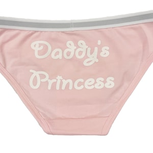 Daddy&#39;s Pincess Bikini Panty with Lace Trim
