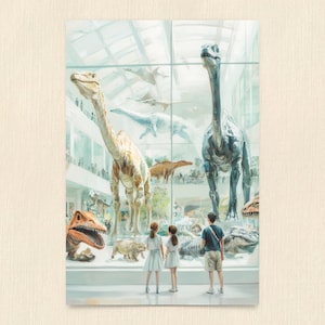 Cartão postal de Washington DC, dinossauros em DC, arte de Washington DC, presente e lembrança exclusivos, cartão postal 4x6