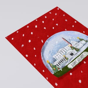 Washington DC Weihnachtspostkarte, DC Schneekugel Weihnachtskarte, Weihnachtspostkarte, Washington DC Weihnachtsgeschenk, Neujahrskarte