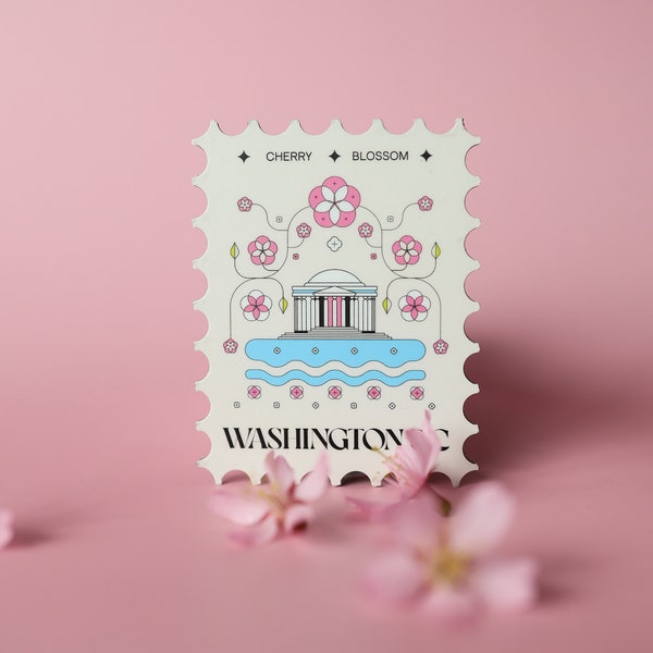 Cherry Blossom in DC / Washington DC Fridge Magnet