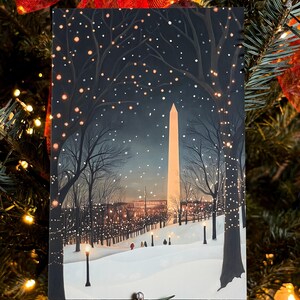 Carte postale des fêtes de Washington DC/Lueur festive à Washington DC image 3