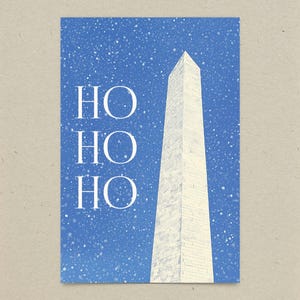 ワシントン DC ホリデー ポストカード / Ho Ho Ho、ここは DC
