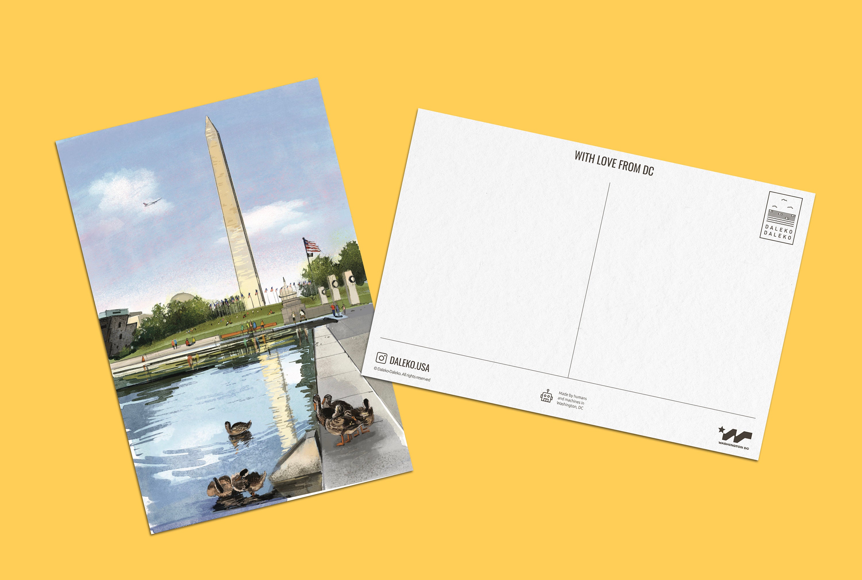 Washington DC Postcard / Washington Monument - Etsy