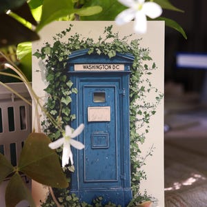 Cartão postal de Washington DC / Caixa de correio azul de DC imagem 6