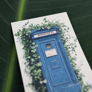 Cartão postal de Washington DC / Caixa de correio azul de DC imagem 7