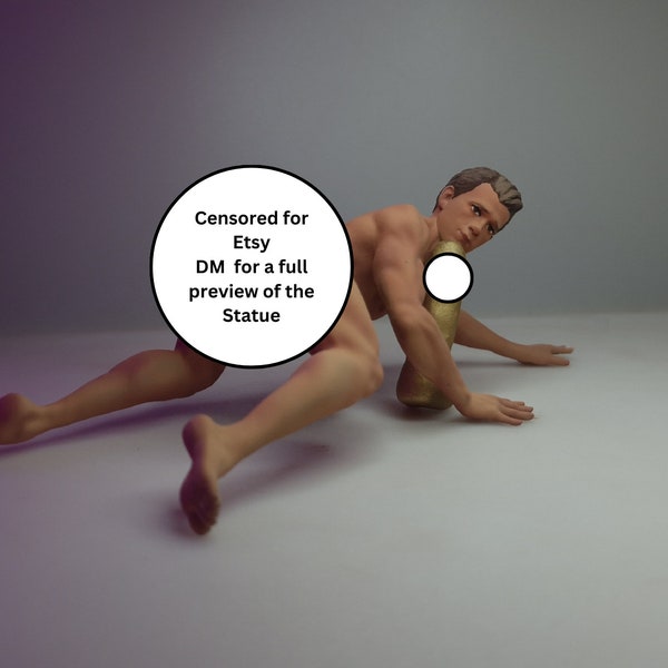 The Statues of Magnus: #1 - The Obedient Boy (nsfw male statue, nude male, homoerotic art)