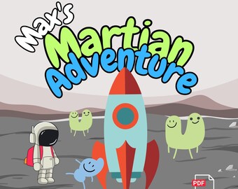 Max's Martian Adventure Space adventure for kids | Digital Download | Children eBook | Kids Preschool eBook | Kids Digital Book | Story Book