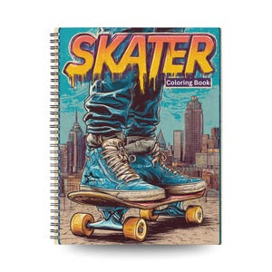 Skater Coloring Book: 30 Extreme Sport Coloring Pages