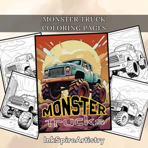 Monster Truck Coloring Pages Truck Coloring Printable Coloring Page ...
