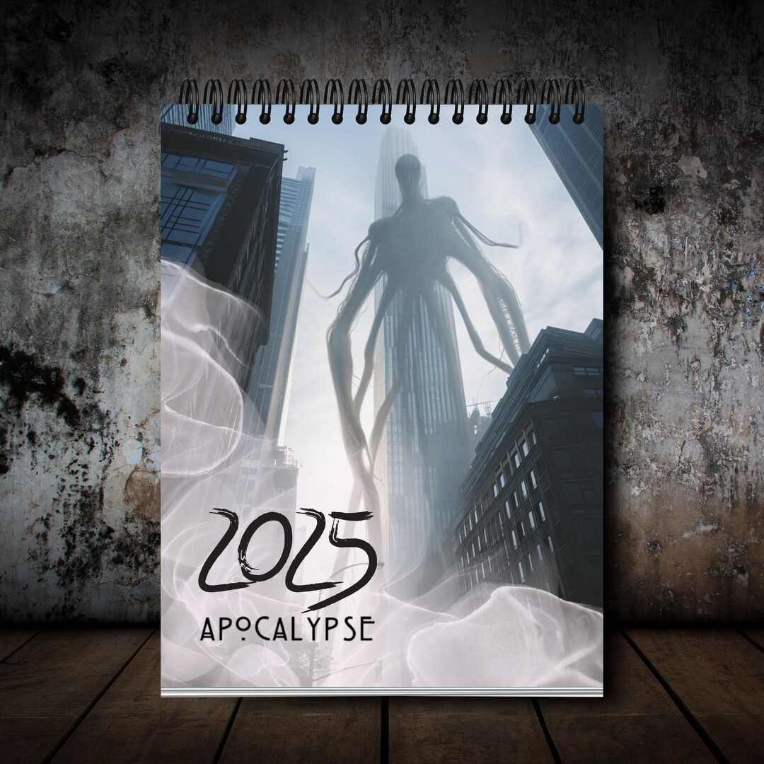 2025 Apocalypse Calendar 12 Month Calendar Monster Images Calendar Quirky Novelty Gift Funny