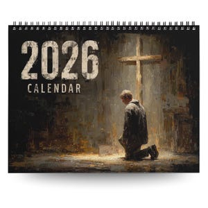 2026 Prayer Calendar: Christian Wall Planner, Faith-Based Home Décor