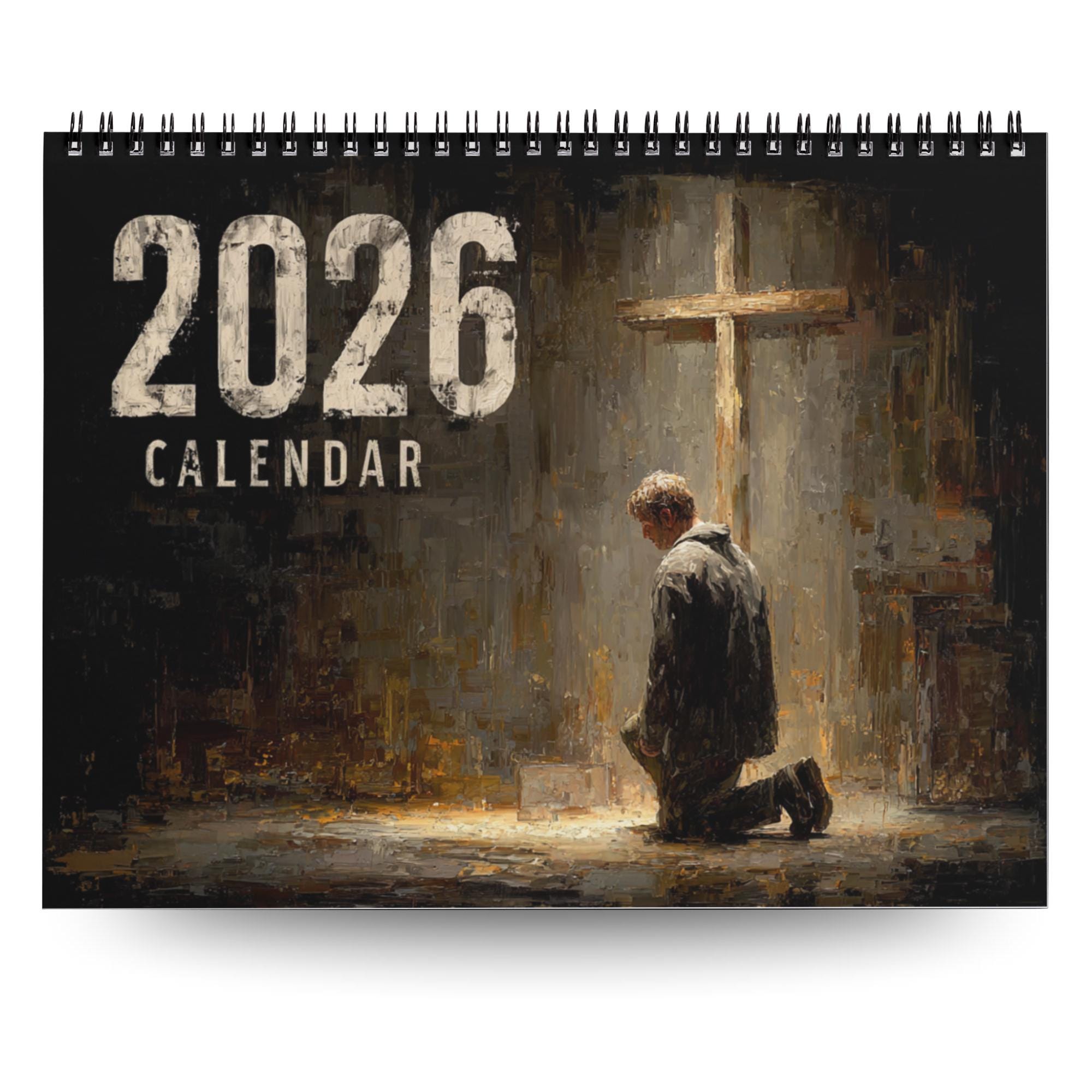 Discover 2026 Prayer Calendar Christian Wall Planner Faith-Based Home Decor