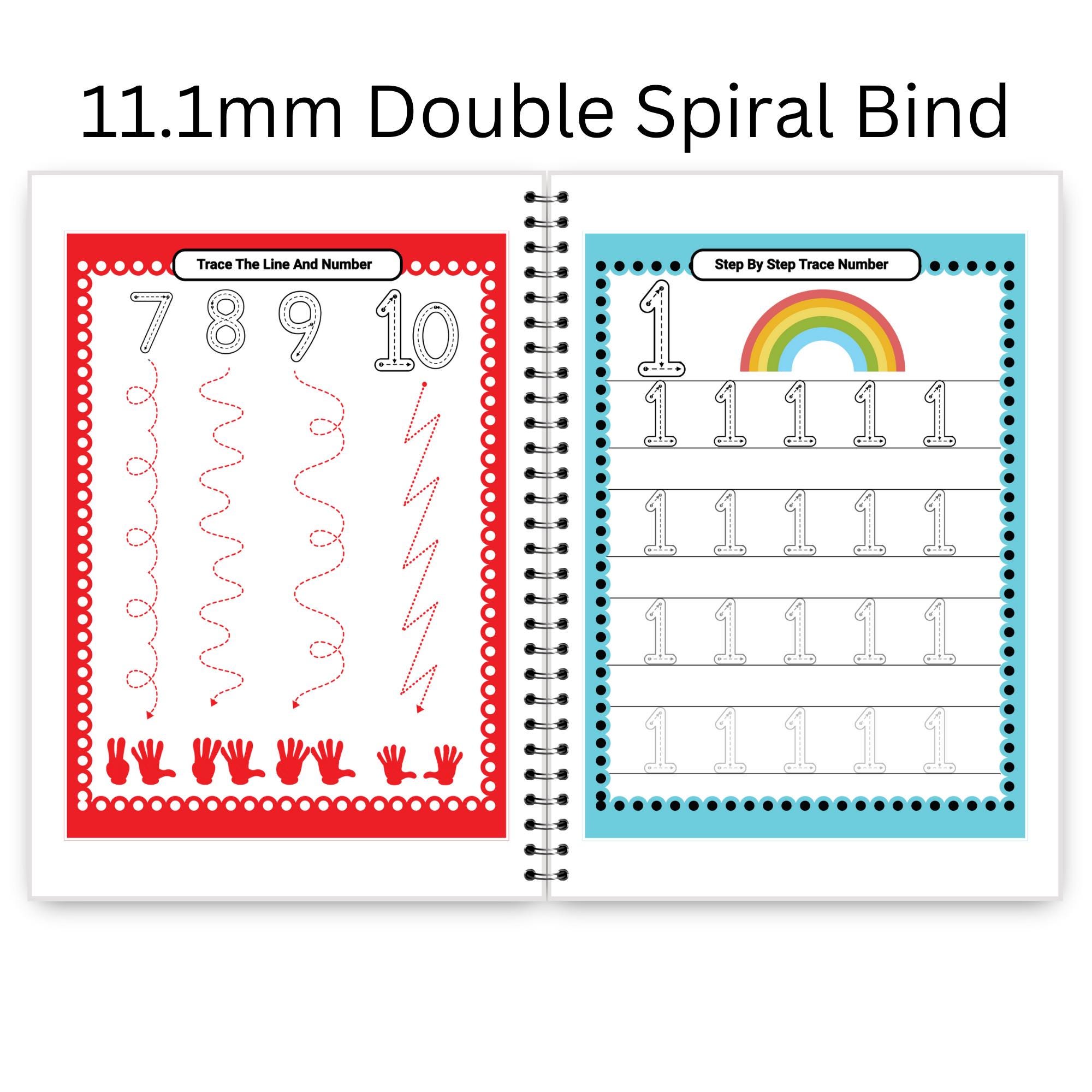 Math Activity Book - Homeschool Number Tracing Math Worksheets - Etsy