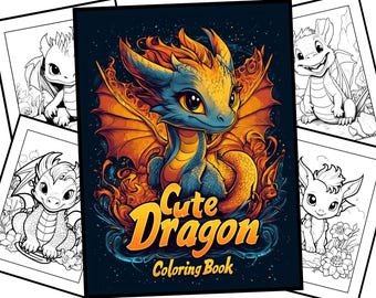 Baby Dragon Coloring Pages: Fantasy Art for Kids (PDF)