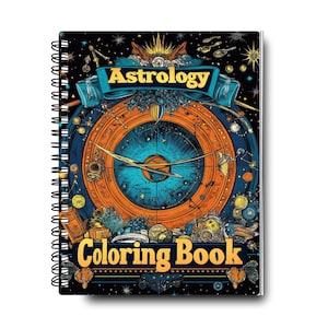 Zodiac Astrology Coloring Book: Celestial Illustrations for Adults & Kids