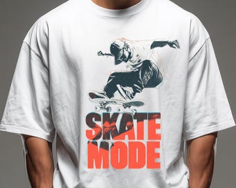 Skate Mode Graphic Tee: Streetwear Skateboard T-Shirt