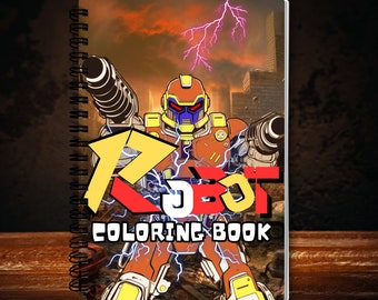 Robot Coloring Book | Robot Coloring Pages | Fantasy Coloring | Robot Coloring Kids | Sci-Fi Coloring Book | Robot Birthday Party