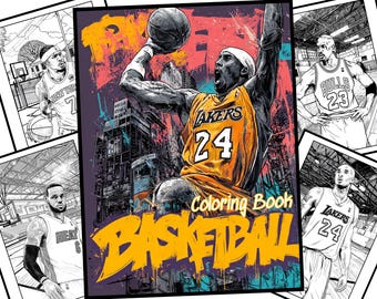Páginas para Colorear de la NBA | Páginas para Colorear de Baloncesto | Página para Colorear de Deportes | Páginas para Colorear para Niños