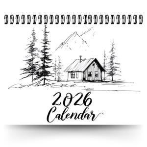 2026 Outdoor Camping Calendar | 12 Month Calendar | Monthly Planner | wall calendar | Calendar Gift | Outdoor Camping Art 2026 Calendar