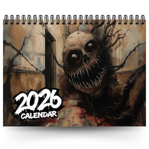2026 Creature Entities Calendar | 12 Month Calendar | Monsters Wall Calendar | Fantasy Calendar | Monthly Planner 2026 | 2026 Wall Planner