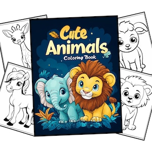Cute Baby Animal Coloring Pages | Cute Animal Coloring | Baby Animal Coloring | Kids Coloring Book | Cute Coloring Pages | Coloring For Kids