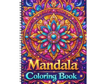 Libro para Colorear Mandalas | Libro para Colorear Patrones | Colorear Mindfulness | Colorear Terapia Artística | Libro para Colorear