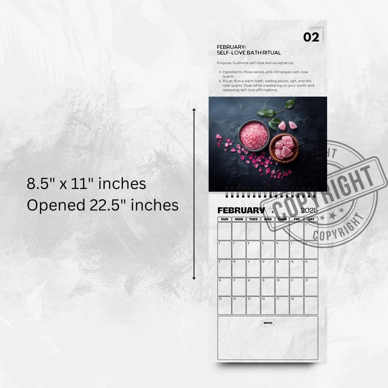 2025 Witchy Calendar 12 Month Calendar Wiccan Calendar Witchcraft