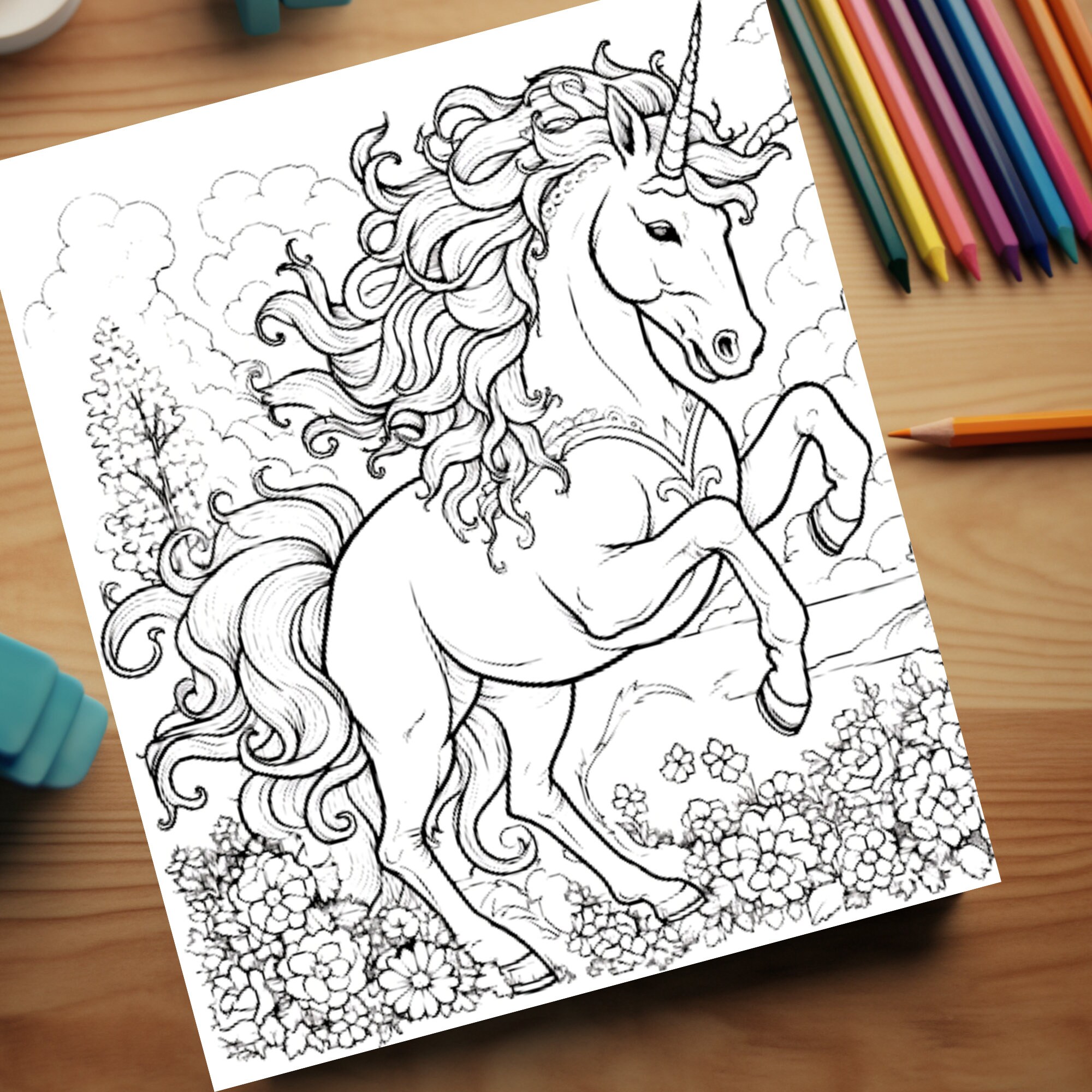 50 Mythical Creatures Coloring Pages Adult Coloring Printable - Etsy