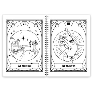 Major Arcana Tarot Coloring Book for Adults & Teens - 25 Mystical Grimoire-Style Bold Coloring Pages image 10