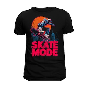 Skate Mode T-Shirt | Vintage-Style Skater Tee, Streetwear Graphic Shirt, Cool Gift for Skater Him or Her