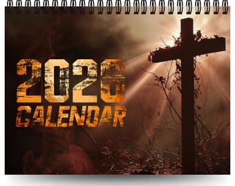 2026 Bible Verse Calendar | Scripture Wall Calendar | Faith Based Calendar | Christian Calendar | 2026 Year Planner | Christian Wall Décor