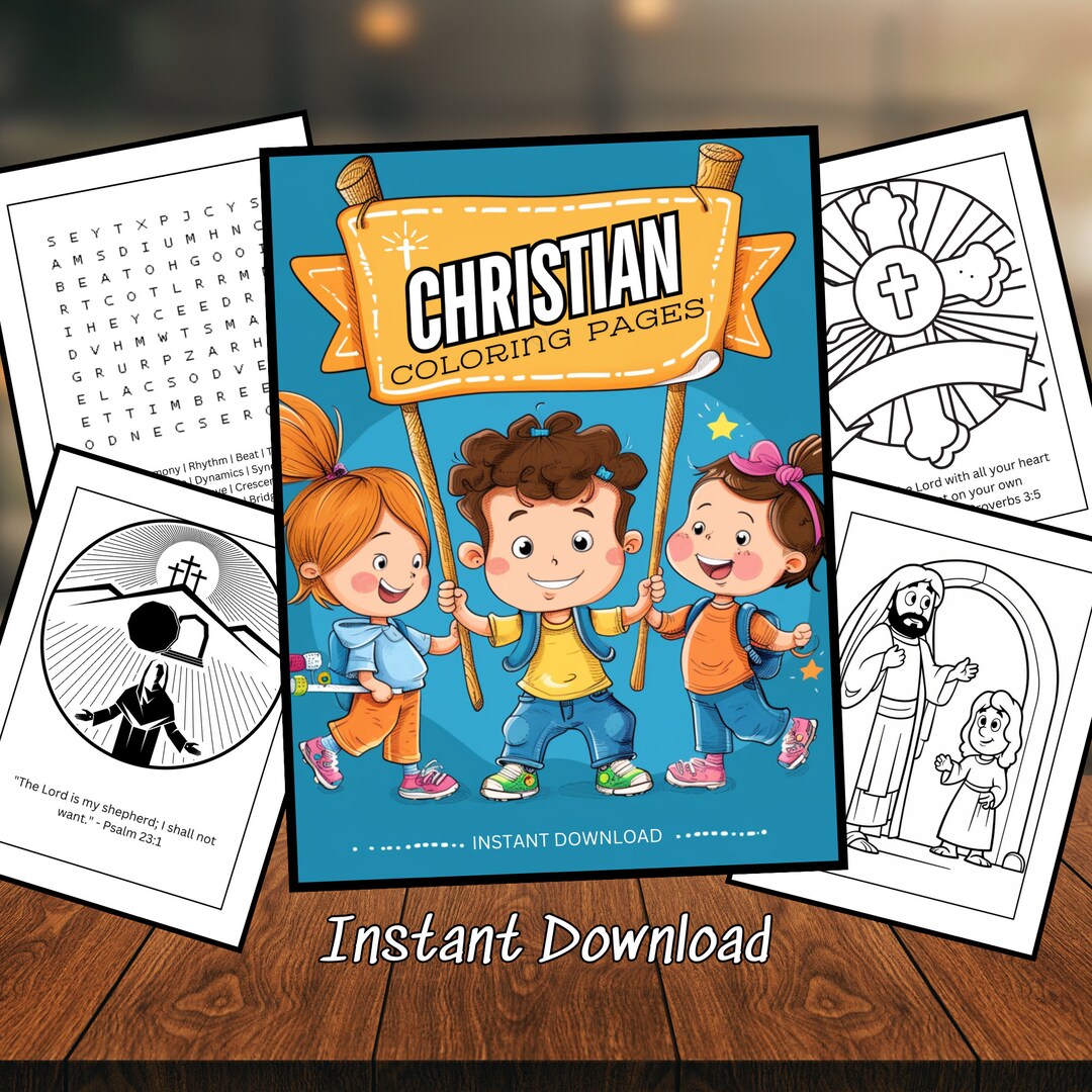 120 Christian Activity Pages Bible Verse Coloring Kids Bible Activity ...