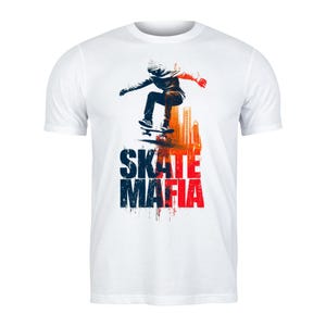 Skate Mafia T-Shirt | Cool Unisex Skater Tee for Streetwear Style, Skater Gift, Urban Skateboarding Graphic Shirt