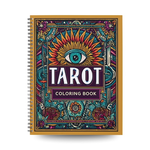 Major Arcana Tarot Coloring Book for Adults & Teens - 25 Mystical Grimoire-Style Bold Coloring Pages