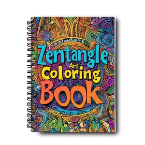 Zentangle Art Coloring Book | Zentangle Patterns | Mindfulness Activity | Relax Coloring Book | Adult Coloring Book | Floral Coloring Book