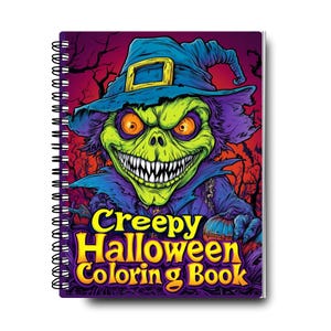 Creepy Halloween Coloring Book | Spooky Coloring Book | Halloween Gift | Ghost Coloring Pages |  Horror Coloring Book | Halloween Activity