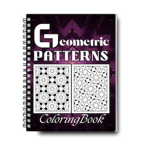 Geometric Patterns Coloring Book | Adult Coloring Book | Abstract Patterns | Abstract Coloring | Geometric Pages | Relaxing Coloring Book